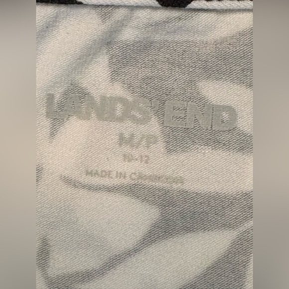 Lands' End Black and White Sheath Midi Sleeveless Dress size MP (10/12) - Picture 5 of 10